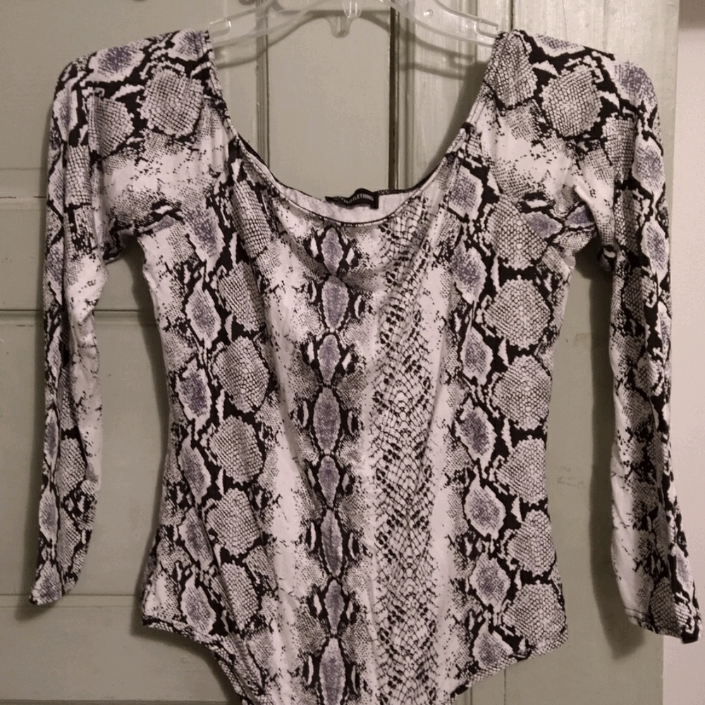 Snake Print Bodysuit